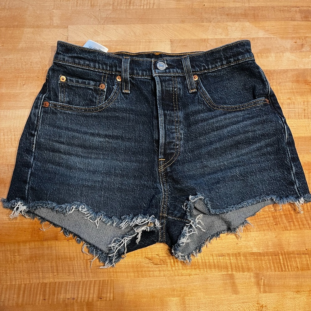 Levi’s 501 dark denim shorts